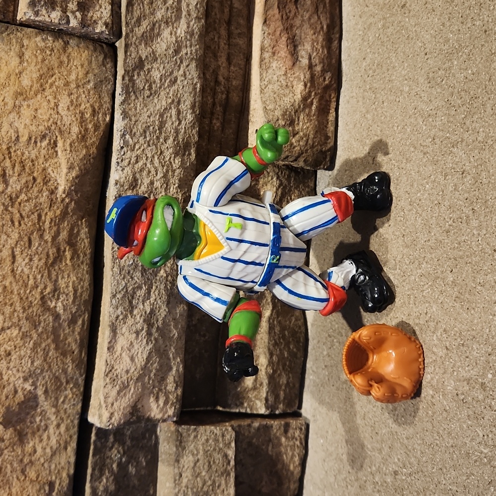 Vintage 1991 Playmates TMNT Teenage Mutant Ninja Turtles Grand Slammin’ Raphael